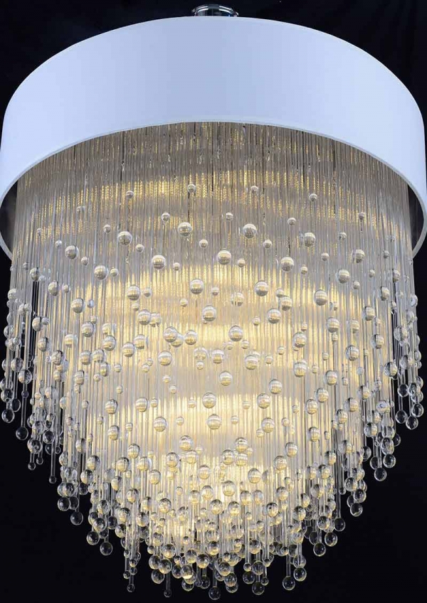 Aqua Droplets feature XI Custom-made Contemporary Chandelier