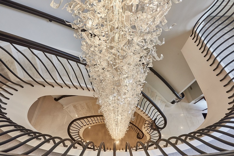 Luxury Stairwell Chandeliers - Sea Flowers III