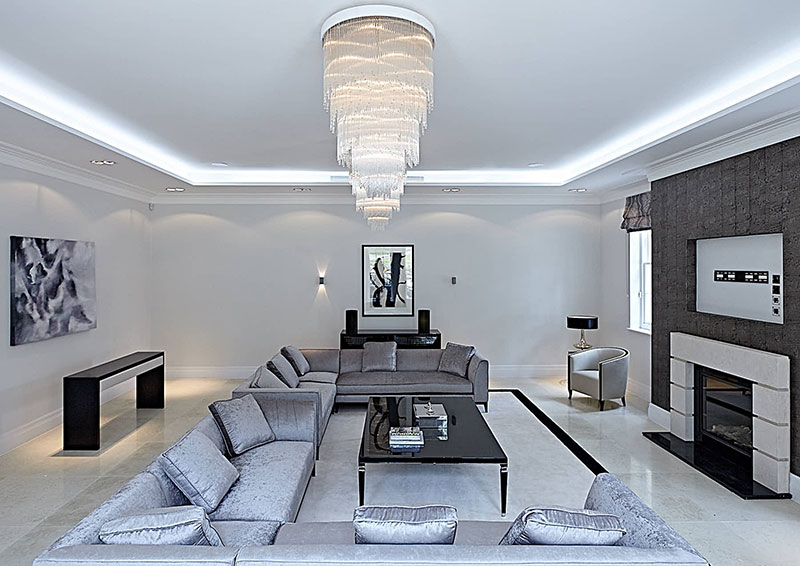 Luxury Contemporary Chandelier Amiraglio Semplice