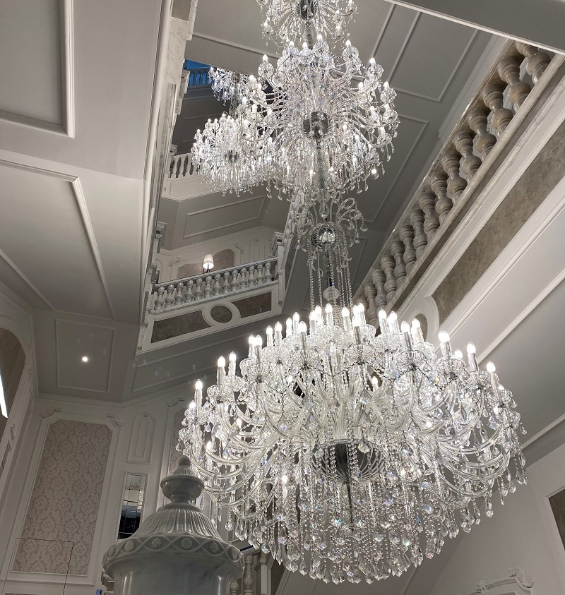 Borghese XI Custom-made Stairwell Chandeliers