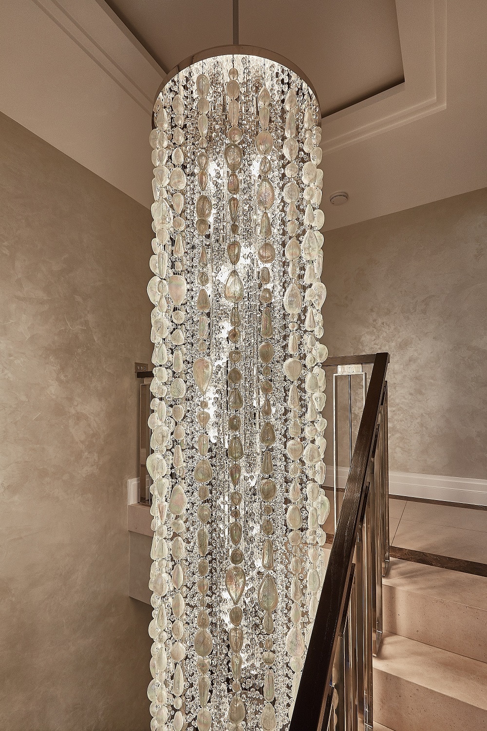 Argentissimo Custom-made Stairwell Chandeliers