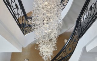Sea Flowers VII Custom-made Stairwell Chandeliers