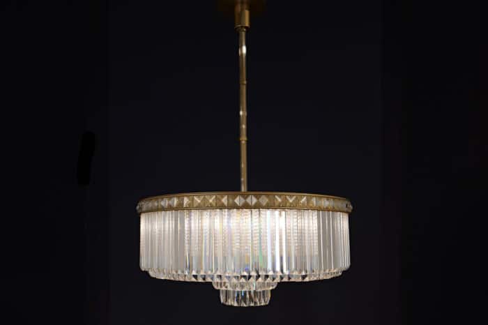 Atticus Brass Chandelier 70x30cm - Image 2