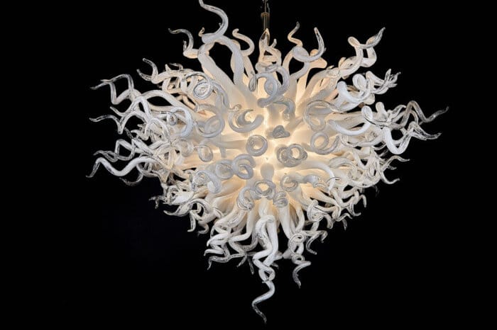 Corale Bianco Argento Chandelier 1