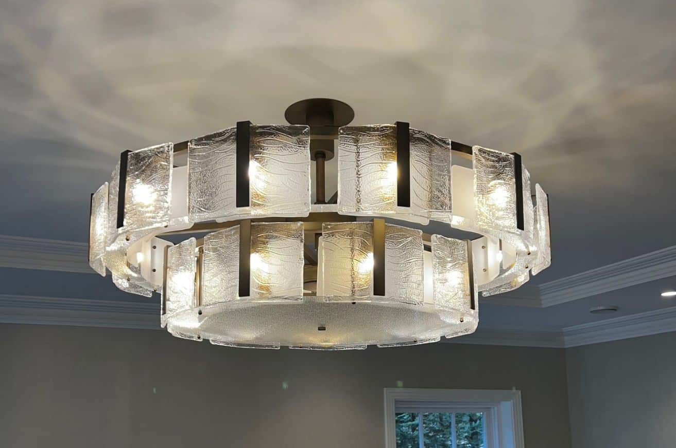 Foglio Inverno Chandelier for Dining Rooms