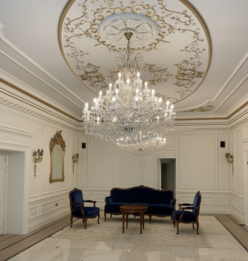 Italian crystal chandeliers