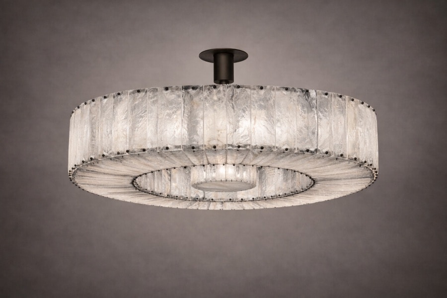 Rock Crystal Lattissimo Segmented rock crystal chandelier detail – Rock Crystal Lattissimo
